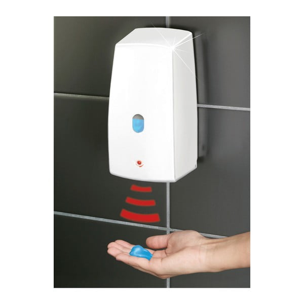 Biały dozownik do mydła z czujnikiem Wenko Treviso-image-1