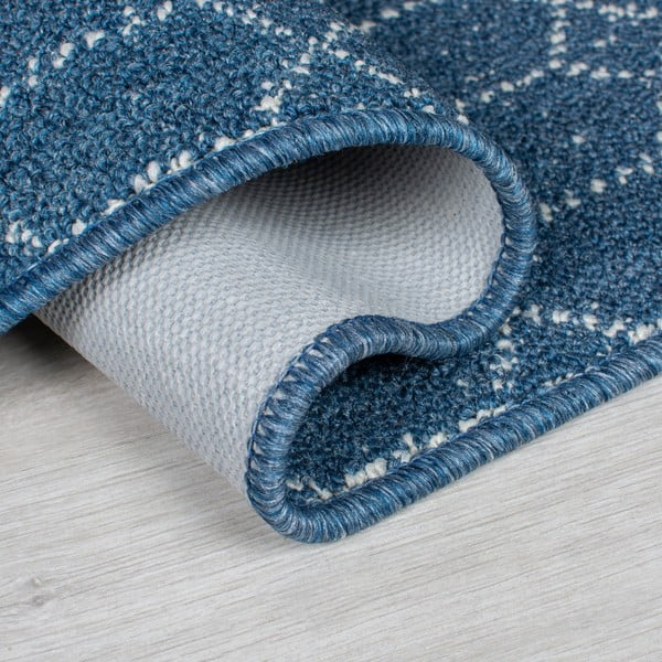 Ciemnoniebieski chodnik odpowiedni do prania 57x230 cm Argyll – Flair Rugs-image-2