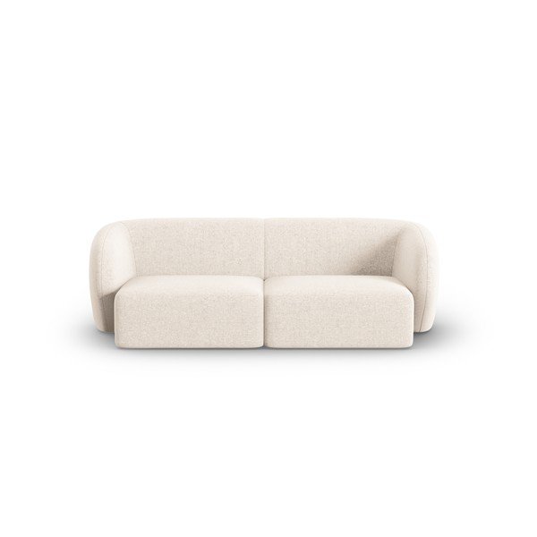 Beżowa sofa  z tkaniny szenilowej 188 cm Paolo – Milo Casa