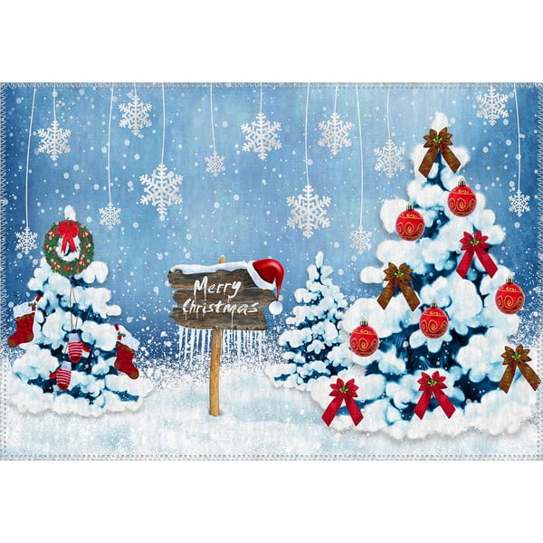 Dywan Vitaus Christmas Period Snowy Nature, 50x80 cm