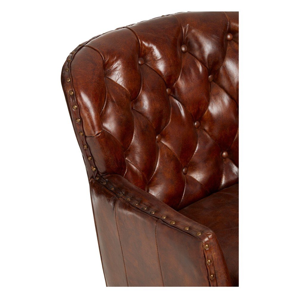 Brązowy skórzany fotel Victor – Premier Housewares (zdjęcie 10)
