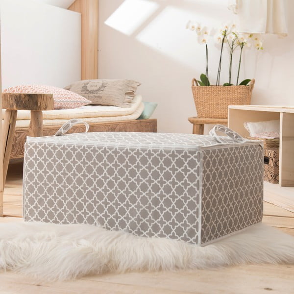 Beżowy organizer na kołdrę Compactor, dł. 70 cm-image-1