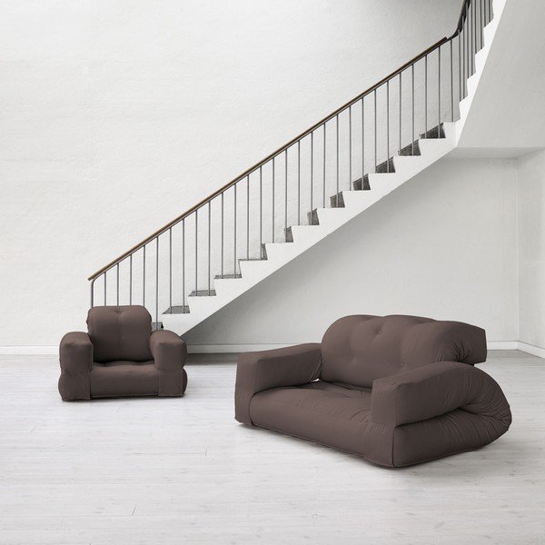 Sofa rozkładana Karup Hippo Brown-image-1