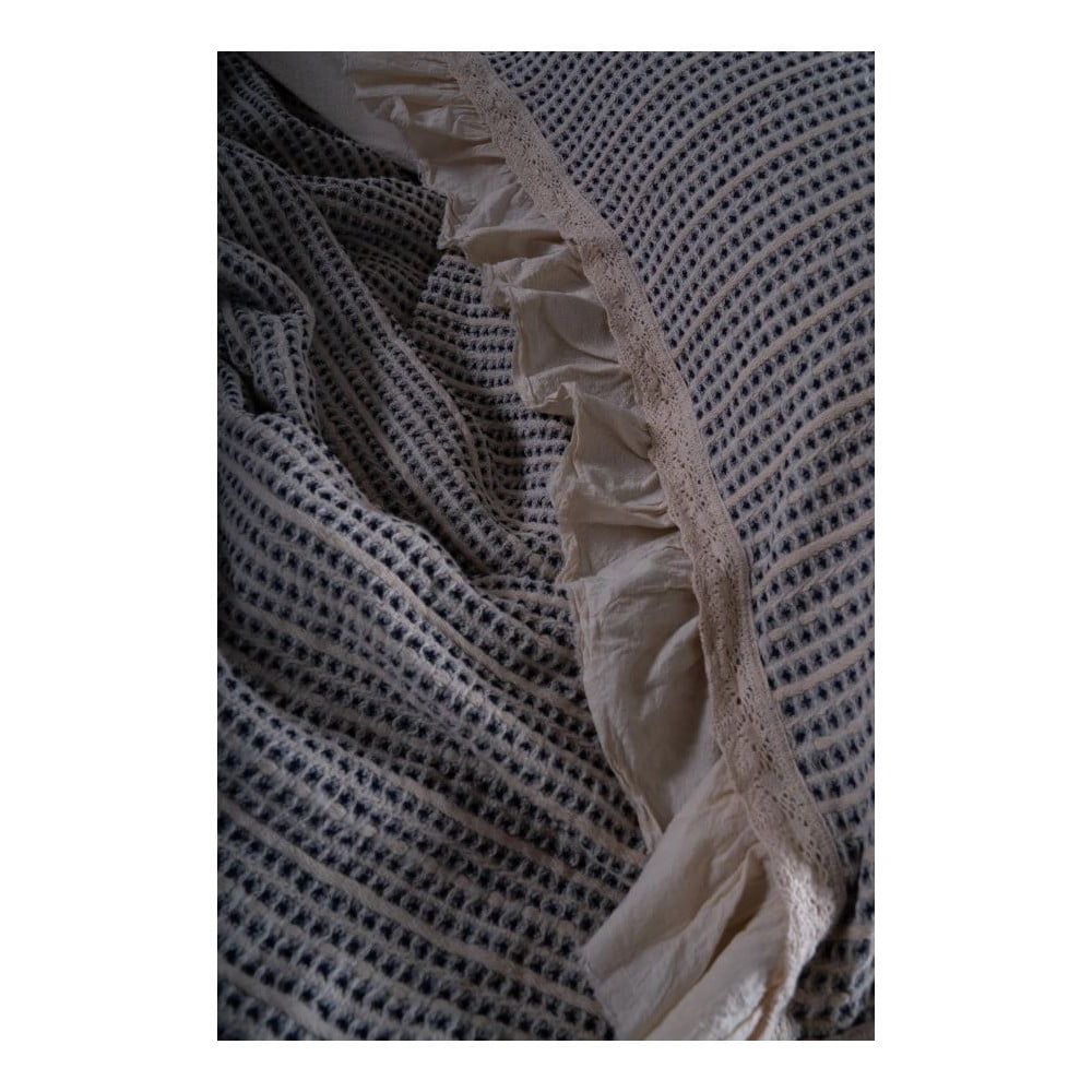 Jasnoszary zestaw narzuty na łóżko i poszewki na poduszkę z bawełny renforcé 240x260 cm Bella Calm Ruffle – Mila Home Luxury (zdjęcie 8)