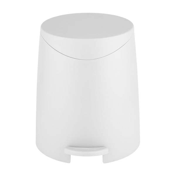Biały plastikowy kosz na śmieci z pedałem 3 l Portes – Allstar-image-2