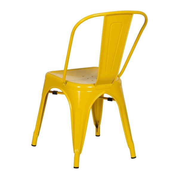 Żółte metalowe krzesła zestaw 2 szt. – Ixia-image-3