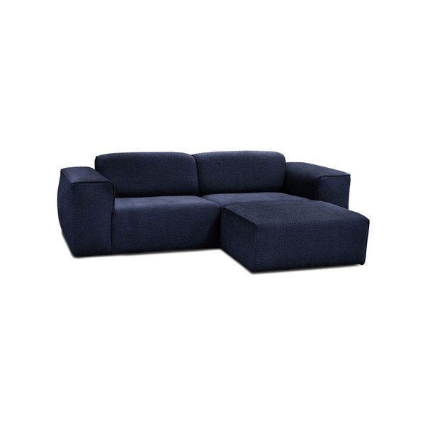 Niebieska sofa 3-osobowaz pufem Cosmopolitan Design Phoenix-image-1