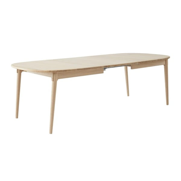 Rozkładany stół z dodatkowym blatem z litego drewna dębowego 106x184 cm Miro – Hammel Furniture-image-3