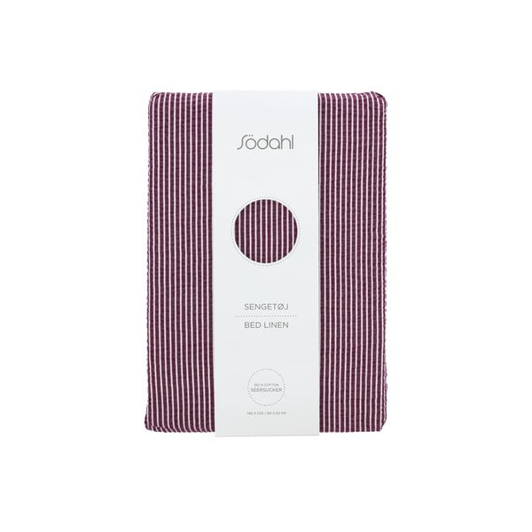 Fioletowa bawełniana pościel jednoosobowa 140x200 cm Cheerful – Södahl-image-4