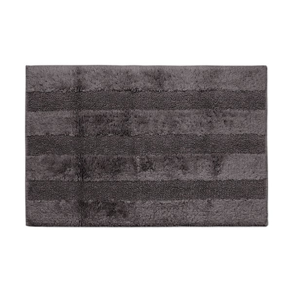 Ciemnoszary dywanik łazienkowy Jalouse Maison Tapis De Bain Ardoise, 70x120 cm