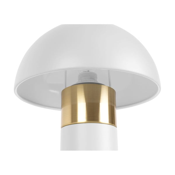Lampa stołowa w biało-złotym kolorze Leitmotiv Seta, wys. 26 cm-image-2