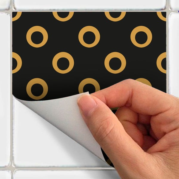 Zestaw 15 naklejek ściennych Ambiance Wall Decals Azulejos Tiles San Juan, 10x10 cm-image-3