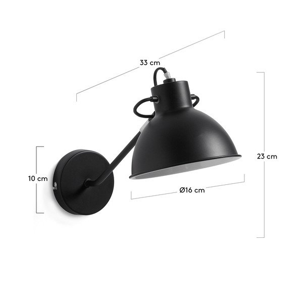 Czarny kinkiet Kave Home Odalis-image-3