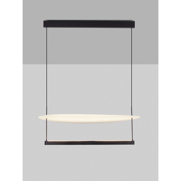 Biała/w kolorze matowej czerni aluminiowa lampa wisząca LED ze ściemniaczem ø 80 cm Diona – Nova Luce-image-4