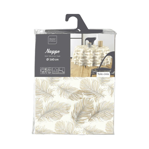 Obrus zmywalny ø 160 cm Plumina – douceur d'intérieur-image-4
