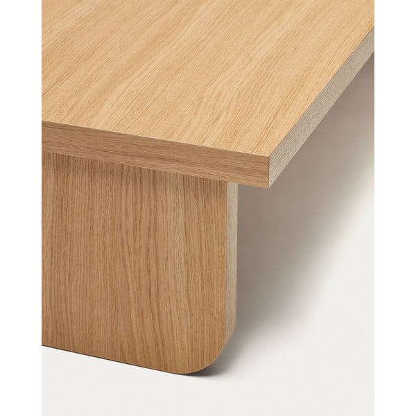 Stolik w dekorze dębu w naturalnym kolorze 75x140 cm Oaq – Kave Home-image-4
