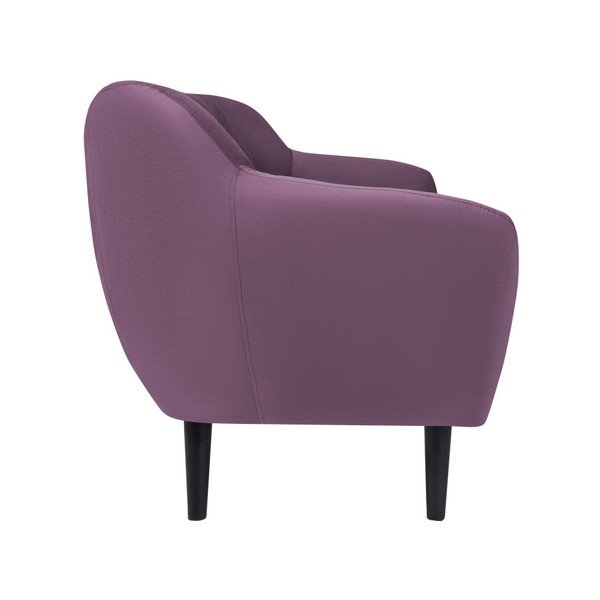 Fioletowa sofa 2-osobowa z czarnymi nogami Mazzini Sofas Toscane-image-2