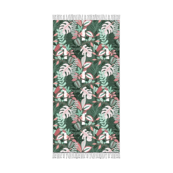 Zielony ręcznik plażowy 100x200 cm Ara – douceur d'intérieur