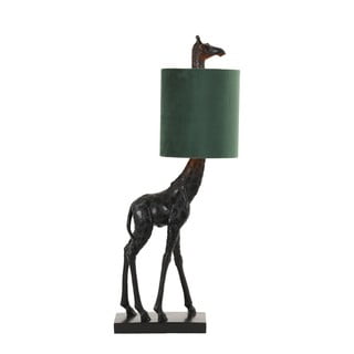 Ciemnozielono-czarna lampa stołowa (wysokość 61 cm) Giraffe – Light & Living