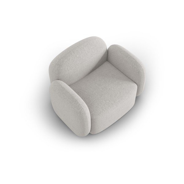 Jasnoszary fotel Blair – Micadoni Home-image-3