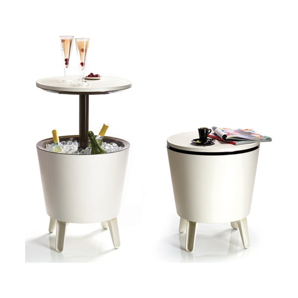 Plastikowy okrągły stolik ogrodowy z pojemnikiem na lód ø 49,5 cm Cool – Keter-image-2