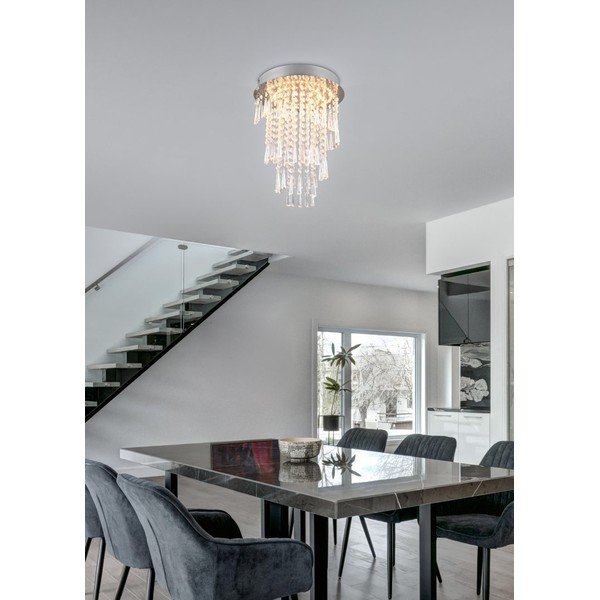 Lampa sufitowa LED w kolorze srebra ø 30 cm Pomp – Reality-image-1