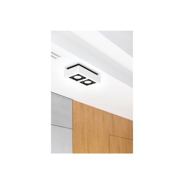 Biała lampa sufitowa z metalowym kloszem 34x18,5 cm Loid – GTV-image-2