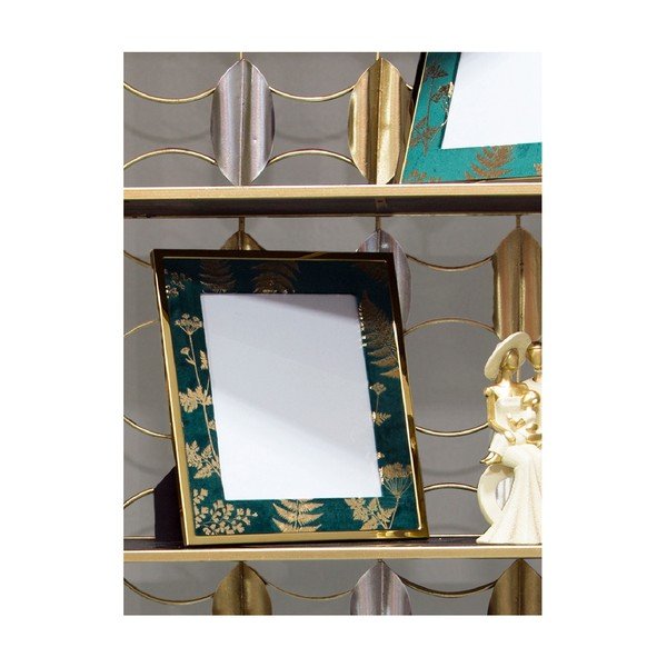 Zielono-złota ramka stołowa na zdjęcie Mauro Ferretti Glam, 20x25 cm-image-1