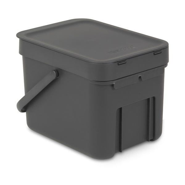 Szary kosz Brabantia Sort & Go, 6 l-image-4