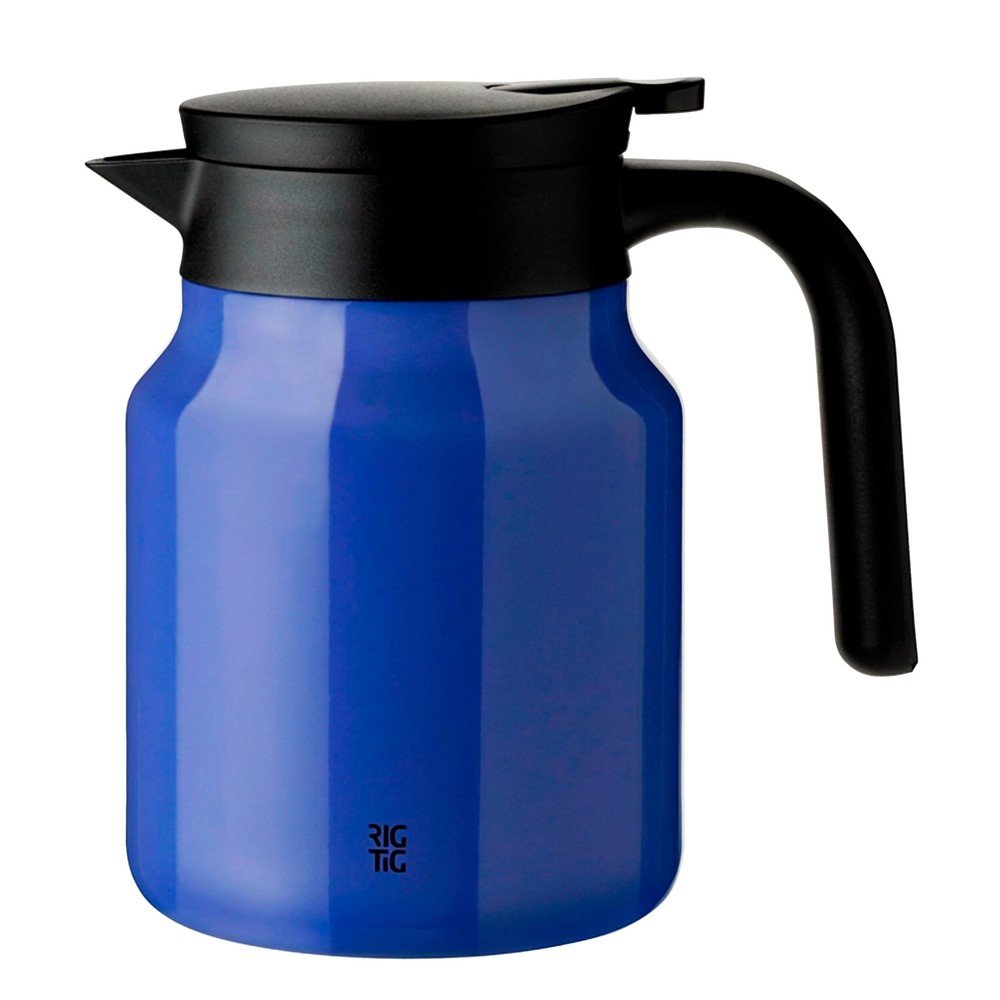 Niebieski dzbanek termos ze stali nierdzewnej 900 ml Therm-It – RIG-TIG