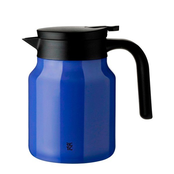 Niebieski dzbanek termos ze stali nierdzewnej 900 ml Therm-It – RIG-TIG
