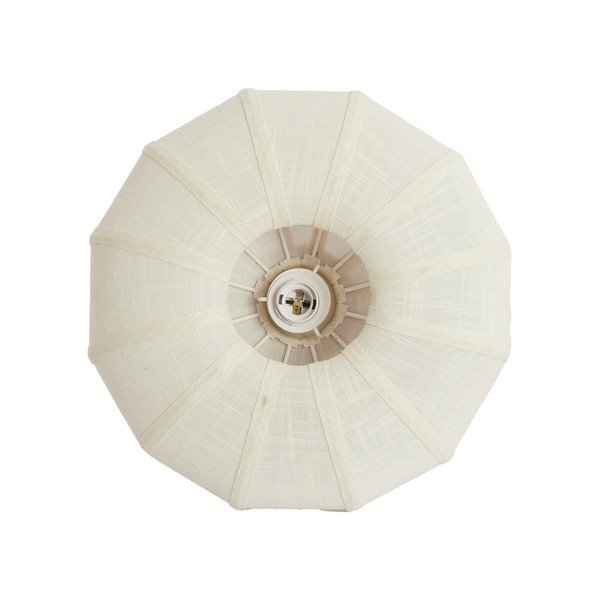 Kremowa lampa sufitowa z tekstylnym kloszem ø 40 cm Zosia – Light & Living-image-4