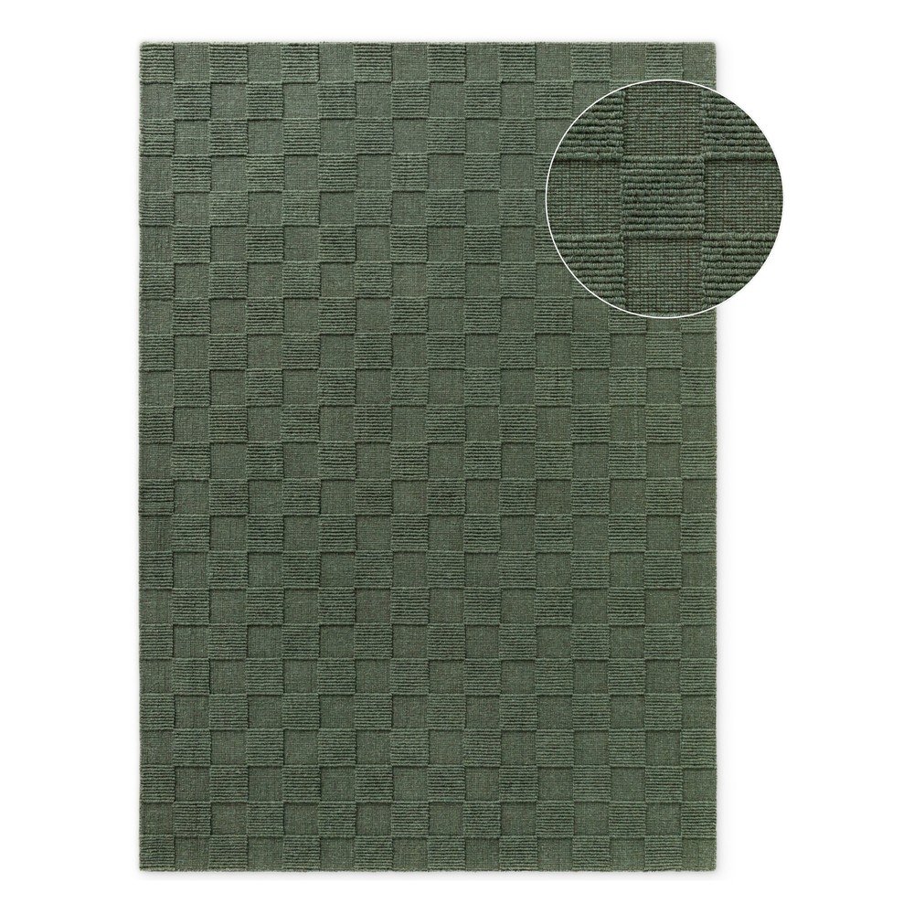 Ciemnozielony wełniany dywan tkany ręcznie 120x170 cm Scala – Villeroy&Boch