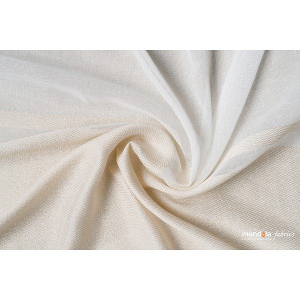 Biało-beżowa firanka 300x260 cm Sanova – Mendola Fabrics-image-1