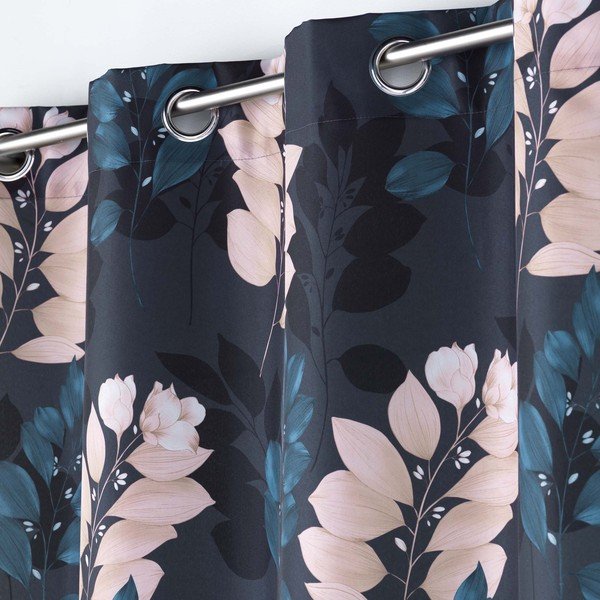 Ciemnoniebieska zasłona 140x260 cm Belline – douceur d'intérieur-image-1