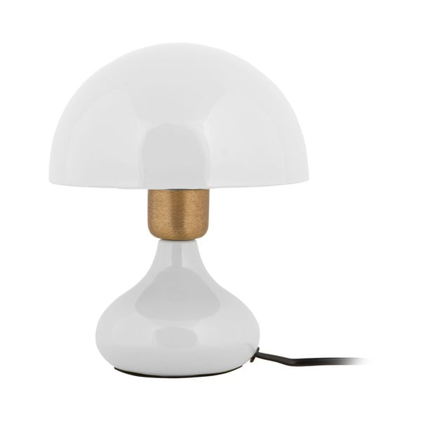 Biała lampa stołowa z metalowym kloszem (wysokość 23 cm) Binc – Leitmotiv