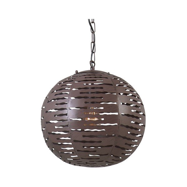 Brązowa lampa wisząca SULION Geometric