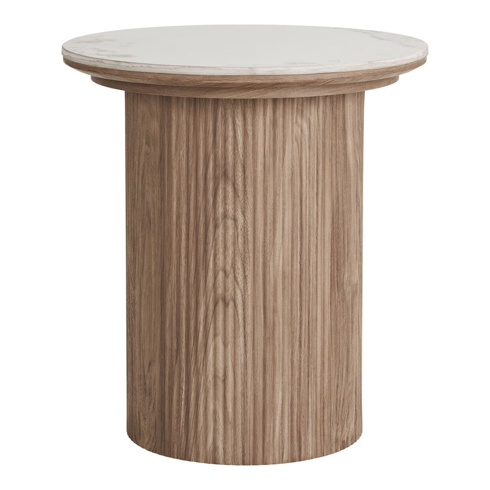 Okrągły stolik z blatem w dekorze marmuru ø 45 cm Athens – House Nordic (zdjęcie 5)