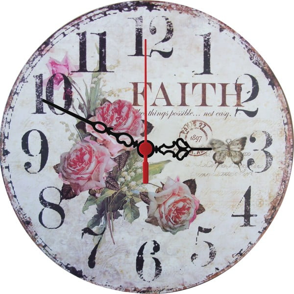 Zegar ścienny Faith, 30 cm