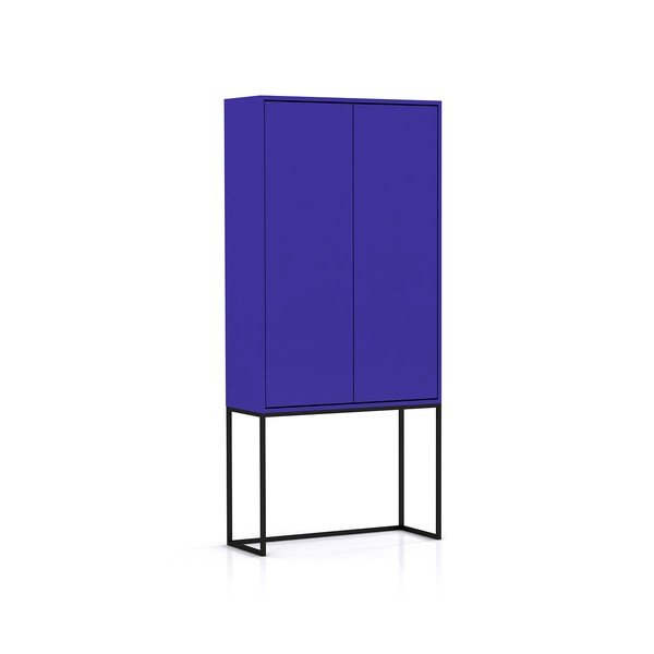 Niebieska szafka 75x164,5 cm Lennon – Really Nice Things-image-2