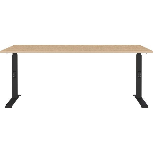 Biurko z regulowaną wysokością z blatem w dekorze dębu 80x180 cm Lissabon – Germania-image-1
