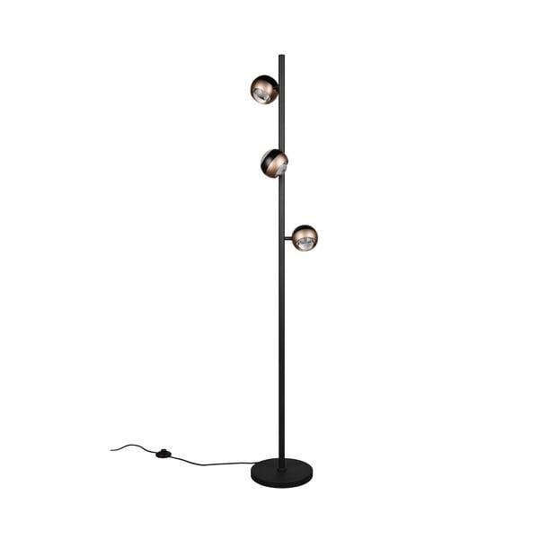 Lampa stojąca LED w czarno-brązowym kolorze (wysokość 150 cm) Orbit – Trio Select-image-4