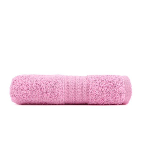 Różowy ręcznik z czystej bawełny Foutastic, 50x90 cm