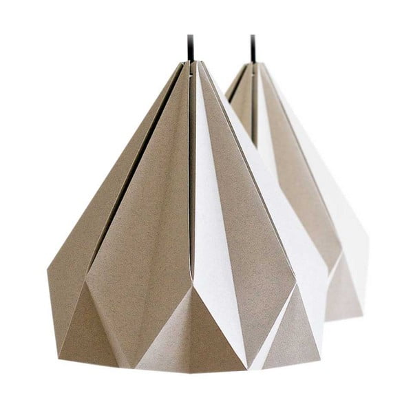 Lampa wisząca Origamica Spring Light For Two Elegant Grey