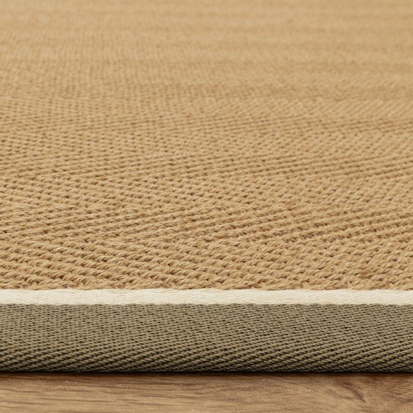 Dywan z juty dwustronny/tkany ręcznie w kolorze khaki/w naturalnym kolorze 240x340 cm Bordo Herringbone Khaki – Asiatic Carpets-image-2