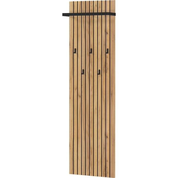 Wieszak ścienny w dekorze dębu w naturalnym kolorze 46 cm Libbiano – Germania-image-2