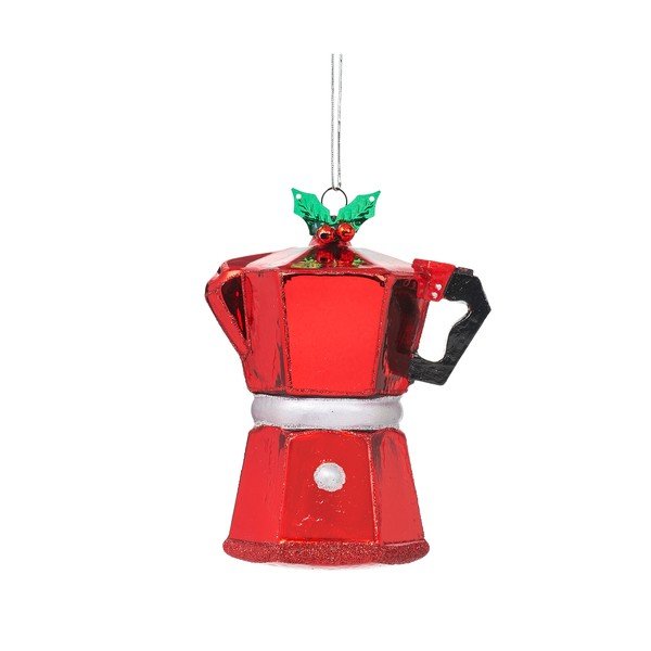 Szklana bombka choinkowa Coffee Pot – Sass & Belle