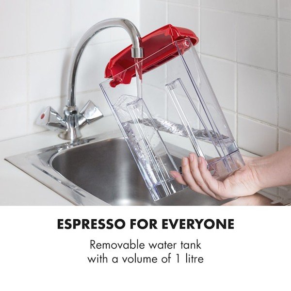 Czerwony ekspres do kawy Klarstein Espressionata Gusto-image-1