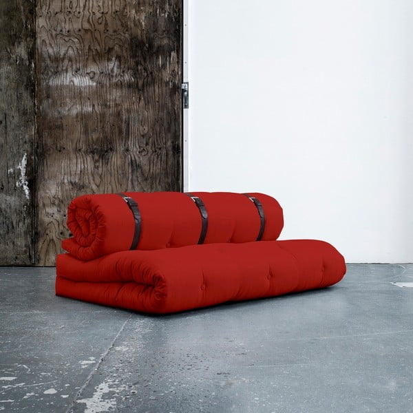 Sofa rozkładana z paskiem Karup Buckle Up Red