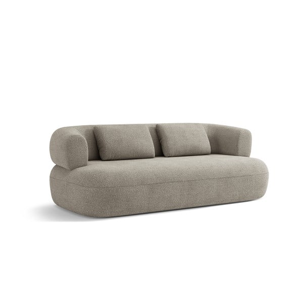 Jasnoszara sofa z materiału bouclé 178 cm Jenny – Micadoni Home-image-2